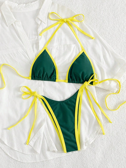 Bikini Micro de Doble Color para Mujer – Tanga Mini